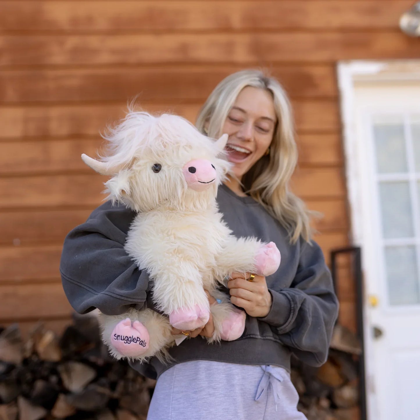 White Highland Cow SnugglePal