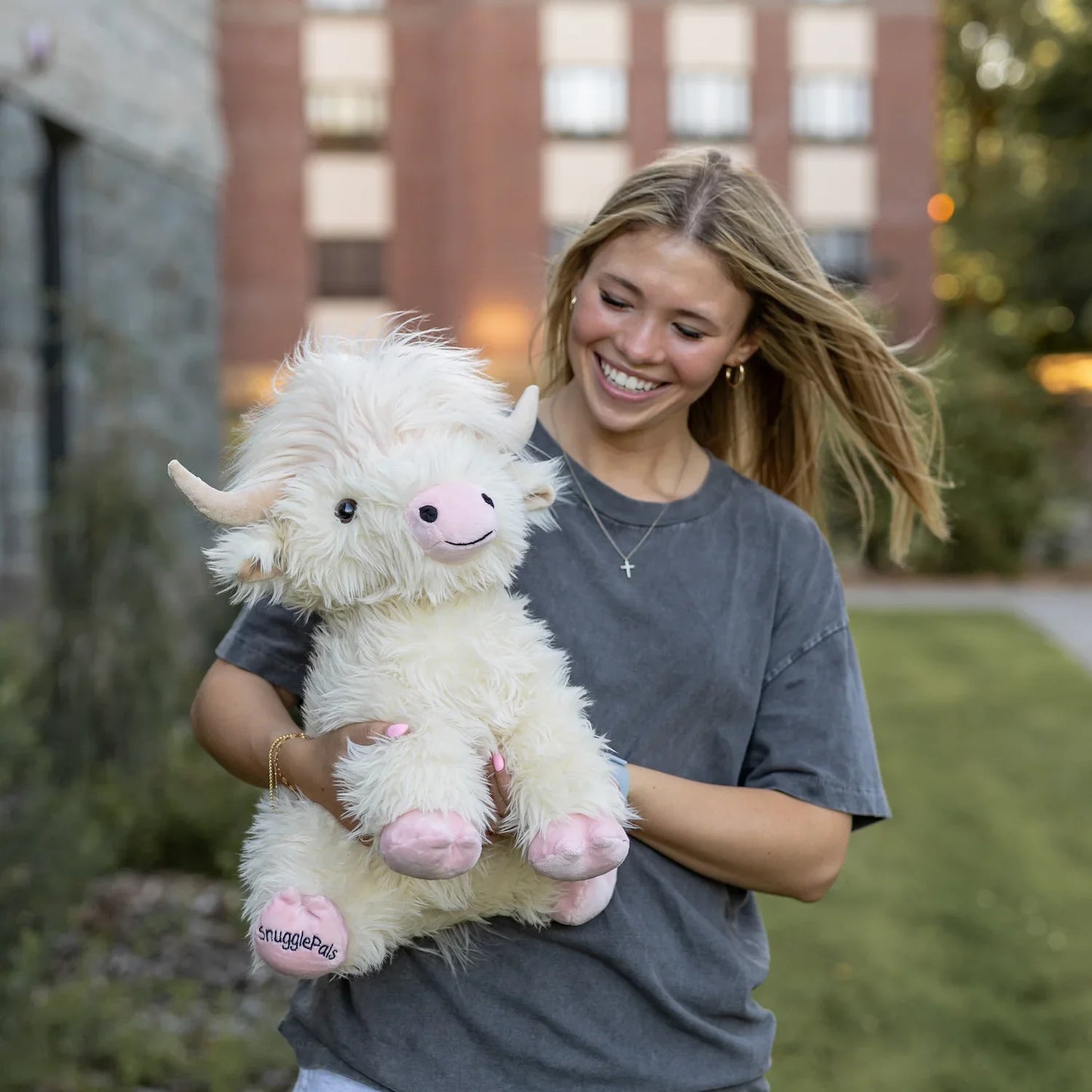 White Highland Cow SnugglePal